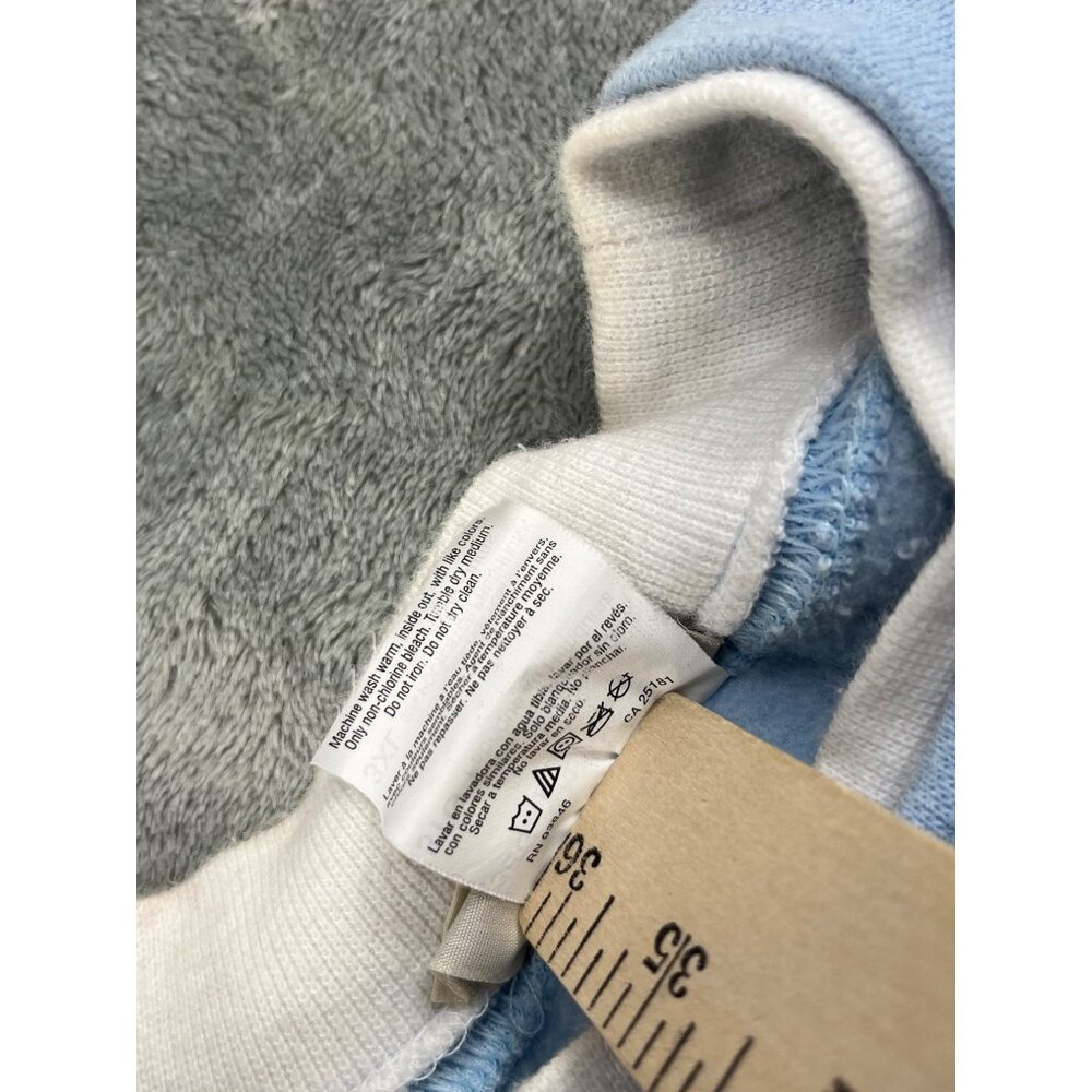 Top Stitch Morning Sun Womens 3XL Blue Sweatshirt Deer Print Winter Design VTG - Picture 9 of 10